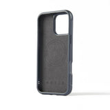 Mujjo iPhone 16 Pro Max Shield Case, teräksensininen