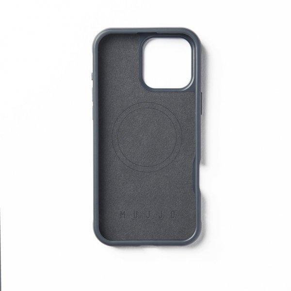 Mujjo iPhone 16 Pro Max Shield Case, teräksensininen