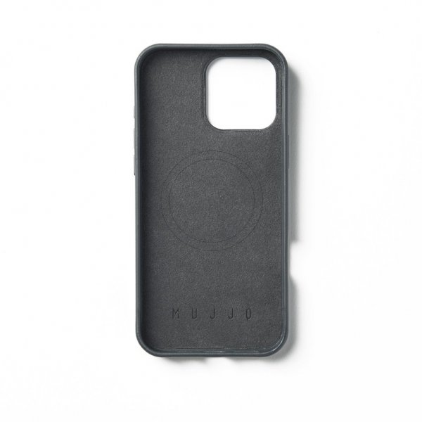 Mujjo iPhone 16 Pro Max -kuori Maiz Case Steel Blue