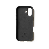 Mujjo iPhone 17 -suojakuori, kokonahkainen, MagSafe, musta
