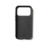 Mujjo iPhone 17 Pro -täysnahkakotelo MagSafe Musta
