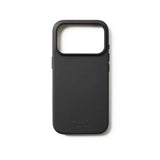Mujjo iPhone 17 Pro -täysnahkakotelo MagSafe Musta