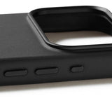 Mujjo iPhone 17 Pro -täysnahkakotelo MagSafe Musta