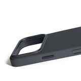 Mujjo iPhone 17 Pro -kuori, kokonahkainen kotelo MagSafe Basalt