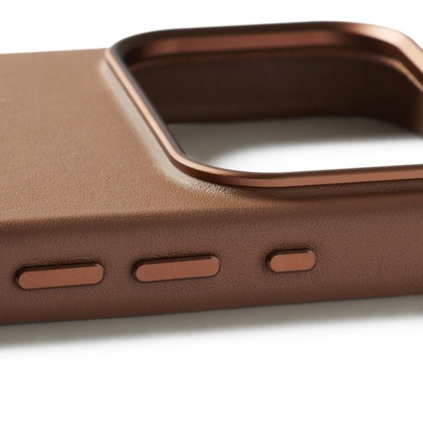 Mujjo iPhone 17 Pro Full Leather Case MagSafe Tan