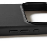 Mujjo iPhone 17 Pro Max Kuori Täysnahkainen Kotelo MagSafe Musta