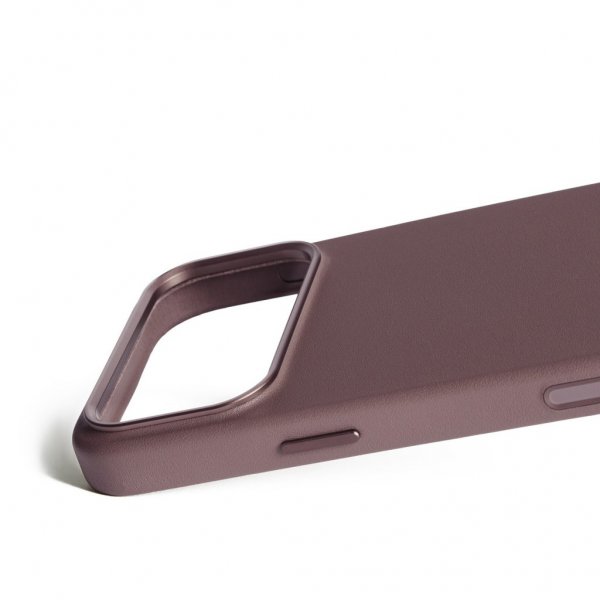 Mujjo iPhone 17 Pro Max Kuori Täysnahkainen Suojakotelo MagSafe Bronze Red