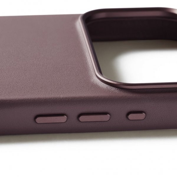 Mujjo iPhone 17 Pro Max Kuori Täysnahkainen Suojakotelo MagSafe Bronze Red