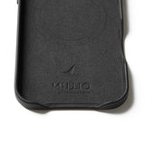 Mujjo iPhone Air-kotelo, täysnahkainen MagSafe-yhteensopiva suojakuori, musta