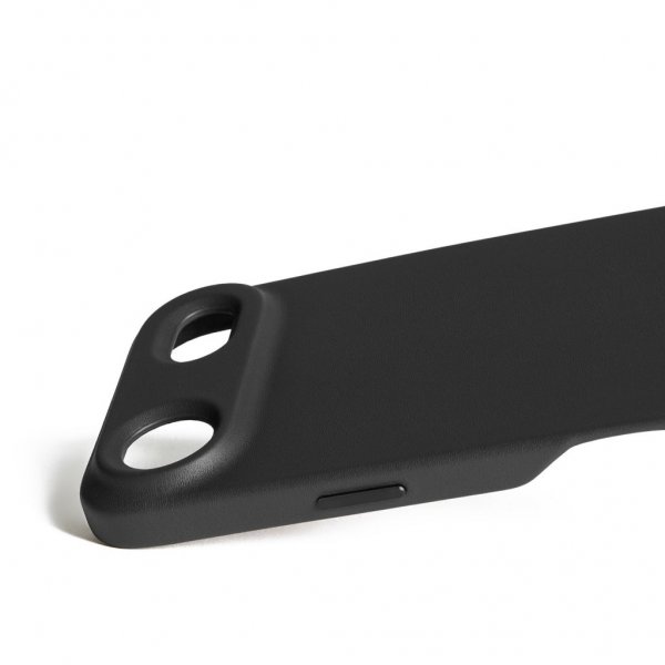 Mujjo iPhone Air-kotelo, täysnahkainen MagSafe-yhteensopiva suojakuori, musta