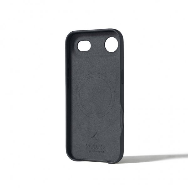 Mujjo iPhone Air-suojakuori, täysnahkainen MagSafe, Basalt