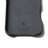 Mujjo iPhone Air-suojakuori, täysnahkainen MagSafe, Basalt