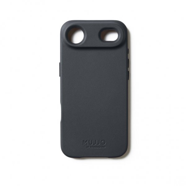 Mujjo iPhone Air-suojakuori, täysnahkainen MagSafe, Basalt