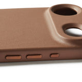 Mujjo iPhone Air-kuori, täysnahkainen, MagSafe, Tan