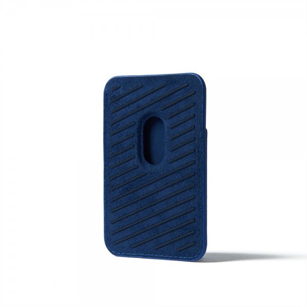 Mujjo Korttikotelo Full Leather Magnetic Wallet Monaco Blue