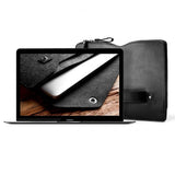 Mujjo MacBook Carry-On Folio Sleeve 12" Musta