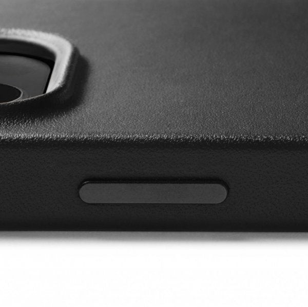 Mujjo iPhone 14 Full Leather Case MagSafe Monaco Blue