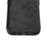 Mujjo iPhone 14 Full Leather Case MagSafe Monaco Blue