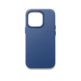 Mujjo iPhone 14 Pro -kuoret täysnahkaa, MagSafe, Monaco Blue