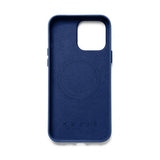 Mujjo iPhone 14 Pro Max -kuori, täysnahkainen, MagSafe, Monaco Blue