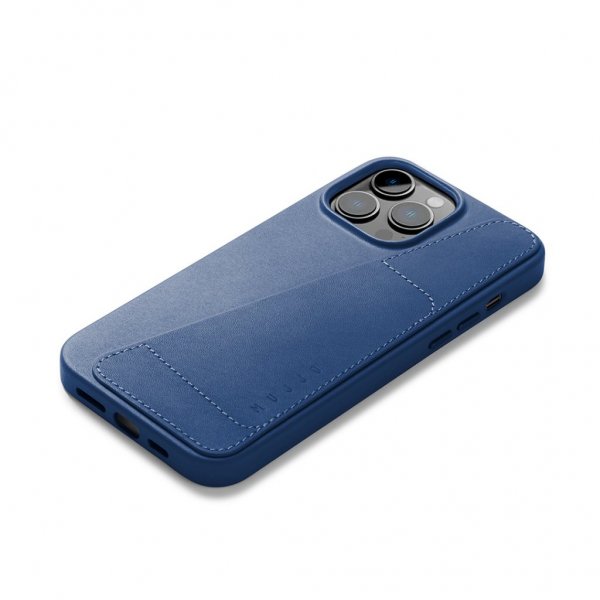 Mujjo iPhone 14 Pro Max täysnahkainen lompakkokotelo, tan