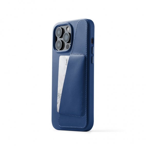 Mujjo iPhone 14 Pro Max -kuoret, täysnahkainen lompakkokotelo, musta