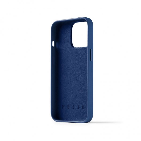 Mujjo iPhone 14 Pro -suojakuori, Full Leather Wallet Case, musta