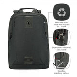 Wenger MX ECO Professional 16" kannettavan tietokoneen reppu, musta