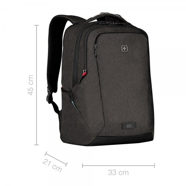 Wenger MX Professional 16" kannettavan tietokoneen reppu, harmaa