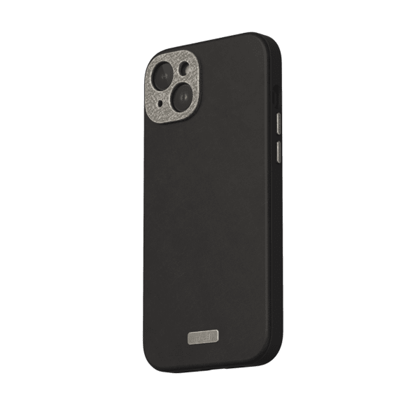 Moshi iPhone 15 Plus -suojakuori Napa MagSafe Midnight Black