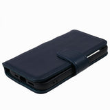 Nordic Covers iPhone 12/iPhone 12 Pro -kotelo Essential Leather Heron Blue