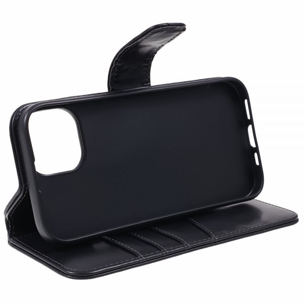 Nordic Covers iPhone 12/iPhone 12 Pro -kuori Essential Leather Raven Black