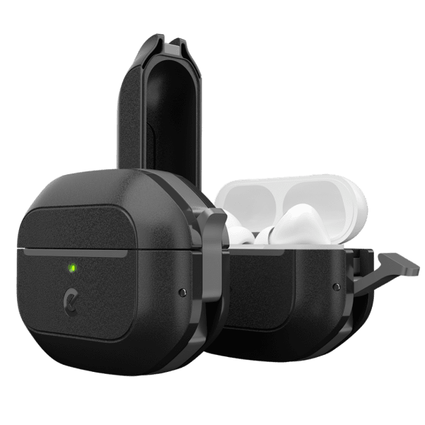 KeyBudz AirPods Pro 2 kuoret Element Series Carbon Black