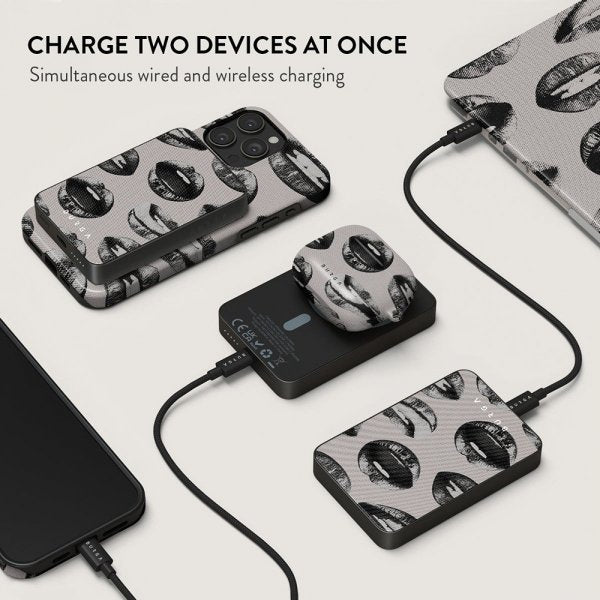 Burga Powerbank MagSafe 5000 mAh Next Mistake Metallinharmaa