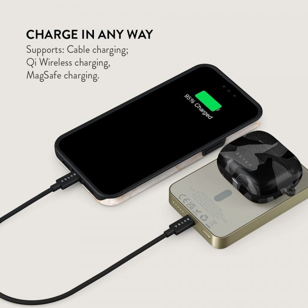Burga Powerbank MagSafe 5000 mAh Night Black Camo Gold