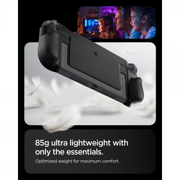 Spigen Nintendo Switch 2 -kuori, kaksoiskahva, musta
