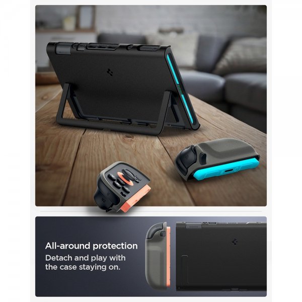 Spigen Nintendo Switch 2 -kuori Nano Pop Black Sesame