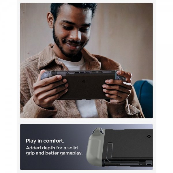 Spigen Nintendo Switch 2 -kuori Nano Pop Black Sesame