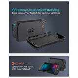 Spigen Nintendo Switch 2 -suojakuori Rugged Armor, mattamusta
