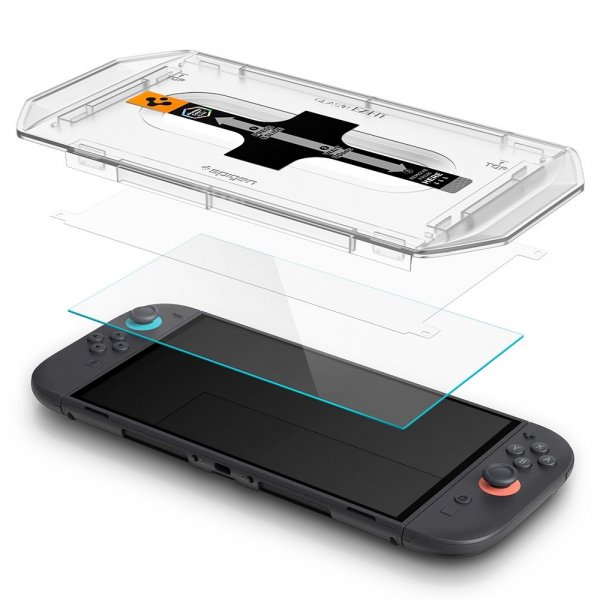 Spigen Nintendo Switch 2 -näytönsuoja GLAS.tR EZ Fit 2-pakkaus