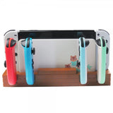 Nintendo Switch -lataustelakka Joy-Coneille, jossa on pelisäilytys, ruskea