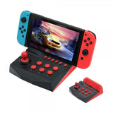 Nintendo Switch/Switch Lite -arkadipeliohjain ohjaussauvalla, musta/punainen