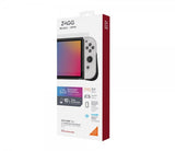 Gear4 Nintendo Switch OLED-kuori ja näytönsuoja Kita Grip 360 Clear