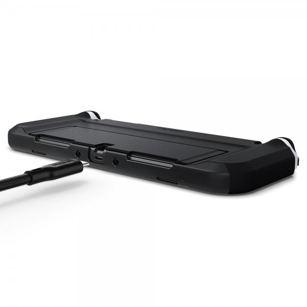 Spigen Nintendo Switch OLED -kuori, Thin Fit, musta