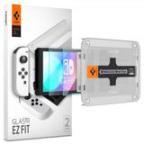 Spigen Nintendo Switch OLED -näytönsuoja GLAS.tR EZ Fit 2-pakkaus