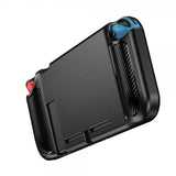 Nintendo Switch Kuori Harjattu Hiilikuitukuvio Musta