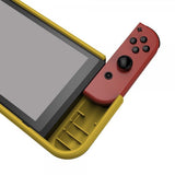 Nintendo Switch -suojakuori, hiilikuitukuvio, keltainen