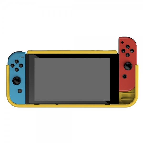 Nintendo Switch -suojakuori, hiilikuitukuvio, keltainen