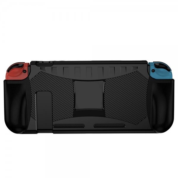 Nintendo Switch -suojakuori, hiilikuitukuvioitu, musta
