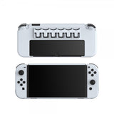 Dobe Nintendo Switch -kuori jalustalla 6 pelipaikkaa valkoinen